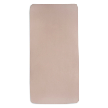 Image showing the Pack of 2 Jersey Fitted Cot Sheets, Pale Pink/Rosewood product.