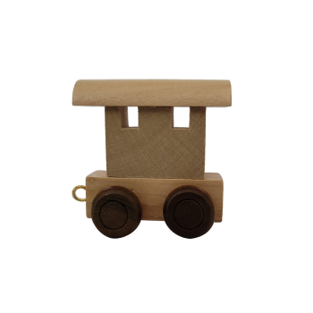 Image showing the Natural Wooden Carriage, Natural product.