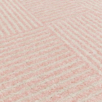 Image showing the Muse Geometric Rug, L120 x W170cm, Pink product.