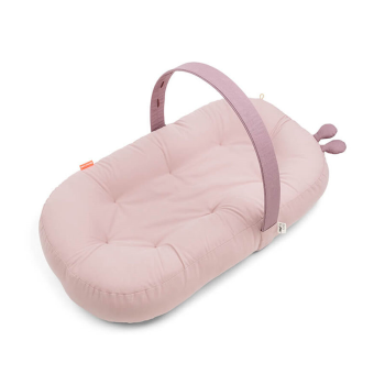 Image showing the Raffi Cozy Lounger with Activity Arch, Powder product.