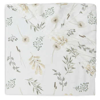 Image showing the Jersey Cot Fitted Sheet, Wild Flowers product.