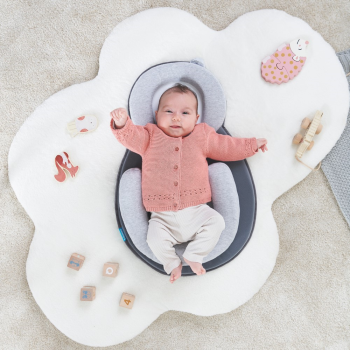 Image showing the Cosydream Newborn Baby Support Lounger, Grey product.