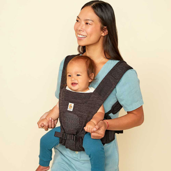 Image showing the Aerloom Eco Baby Carrier, Charcoal/Black product.