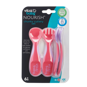 Image showing the NOURISH Pack of 4 Chunky Cutlery Set, Fizz product.