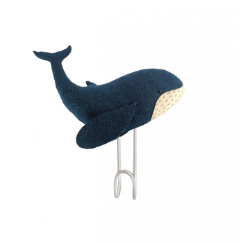 Image showing the Whale Coat & Wall Hook, Navy product.