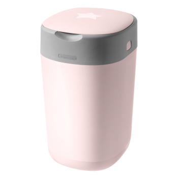 Image showing the Twist & Click Nappy Bin, Gentle Pink product.