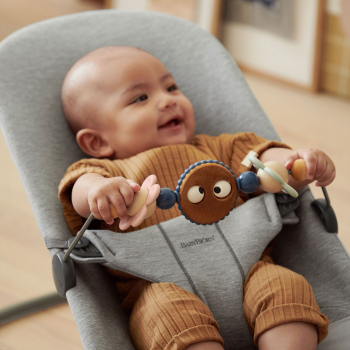 Image showing the Googly Eyes Baby Bouncer Toy, Pastels product.