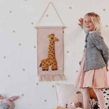 Image showing the Giraffe Wall Hanging, Rose product.