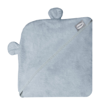 Image showing the Baby Bath Towel with Ears, Grey product.