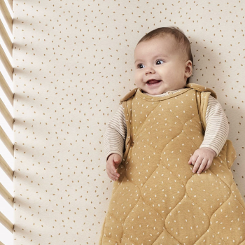 Image showing the Organic Baby Sleeping Bag, 2.5 TOG, 0 - 6 Months, Honey Rice product.