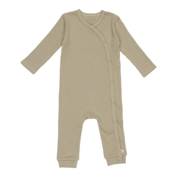 Image showing the Sailors Bay Wrapped Rib One-Piece Suit, Newborn, Olive product.