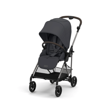 Image showing the Melio Compact Pushchair, Monument Grey product.