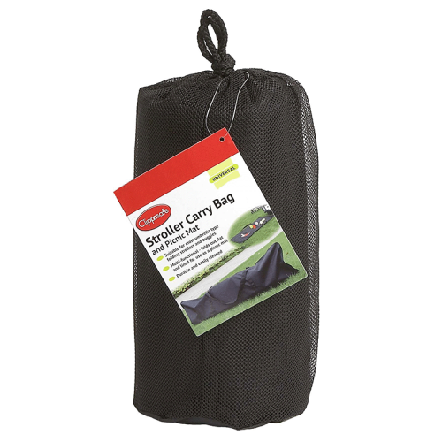 Image showing the Pushchair Carry Bag & Picnic Mat, Black product.