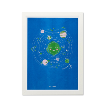 Image showing the Space Riso Print, A3, Blue product.