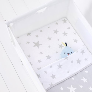 Image showing the SnuzPod Pack of 2 Bedside Crib Fitted Sheets, Star product.