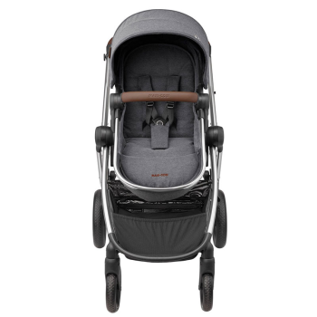 Image showing the Zelia3 Luxe Pushchair With Integrated Carrycot, Twillic Grey product.