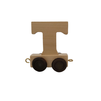 Image showing the Natural Wooden Letter T, Natural product.