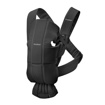 Image showing the Mini Baby Carrier, Cotton, Black product.
