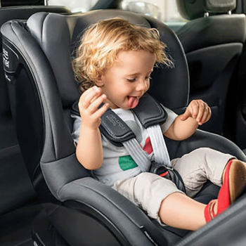 Image showing the Dualfix M i-Size Baby & Toddler Car Seat with 360° Rotation & Pivot Link Impact System, from 3 Months, Space Black product.