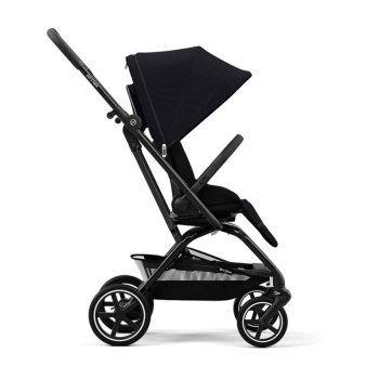 Image showing the Eezy S Twist Compact Pushchair with Rotating Seat, Black/Moon Black product.