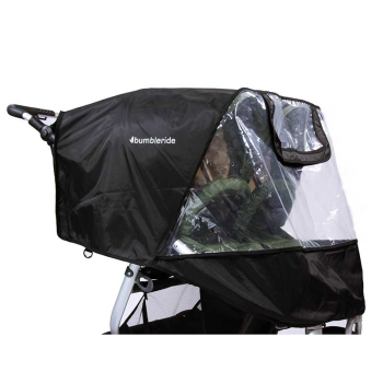 Image showing the Indie Twin Non-PVC Rain Cover, Black product.