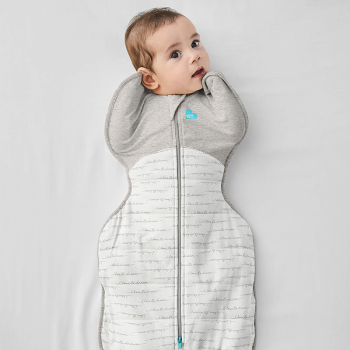 Image showing the Stage 1, Warm Swaddle Sleeping Bag, 2.5 Tog, 3 - 6 Months, White (Dreamer) product.