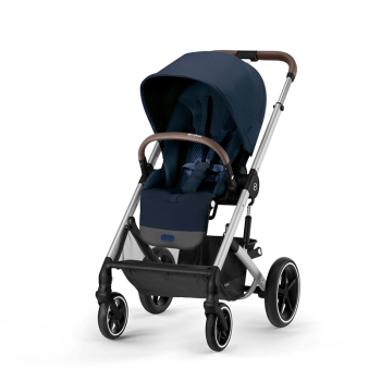 Image showing the Balios S Lux Pushchair, Silver/Ocean Blue product.