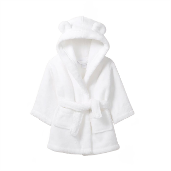 Image showing the Hydrocotton Baby Robe, 0 - 6 Months, White product.