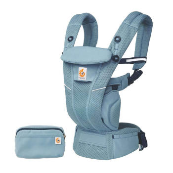 Image showing the Omni Breeze Baby Carrier, Slate Blue product.