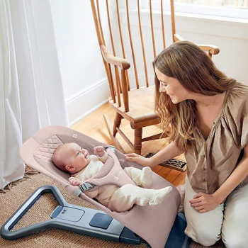 Image showing the Evolve 3 in 1 Baby Bouncer, Blush Pink product.