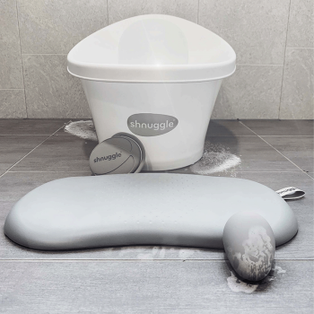 Image showing the Padded Bath Kneeler, Grey product.