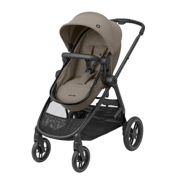 Image showing the Zelia3 Luxe Pushchair With Integrated Carrycot, Twillic Truffle product.