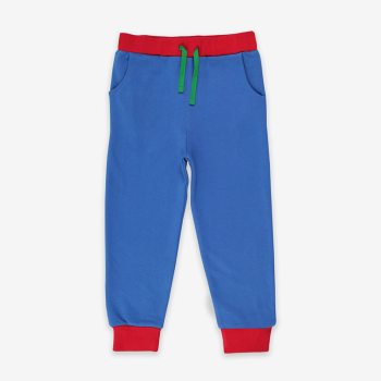Image showing the Basic Organic Cotton Joggers, 3 - 6 Months, Blue product.