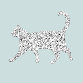 Image showing the C is for Cat Alphabet Print, 40 x 30cm, Turquoise product.