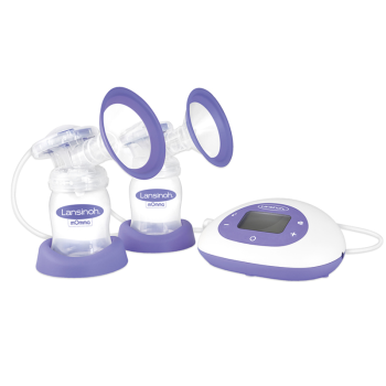 Image showing the 2 in 1 Electric Breast Pump, Purple product.