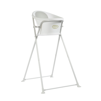 Image showing the Folding Baby Bath Stand, White product.