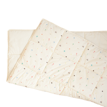 Image showing the Textile collection Quilted Baby Blanket & Playmat, Cream product.
