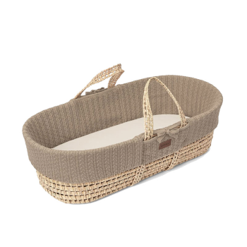 Image showing the Moses Basket Bundle incl. Rocking Stand & Mattress, Truffle product.