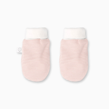 Image showing the Baby Mittens, Blush Stripe product.
