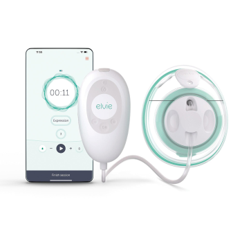 Image showing the Stride Single Electric Breast Pump, White product.