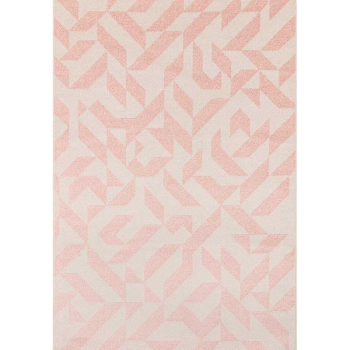 Image showing the Muse Modern Geometric Shapes Rug, 120 x 170cm, Pink product.