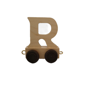 Image showing the Natural Wooden Letter R, Natural product.