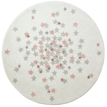 Image showing the Nova Round Rug, 120 x 120cm, Pink product.