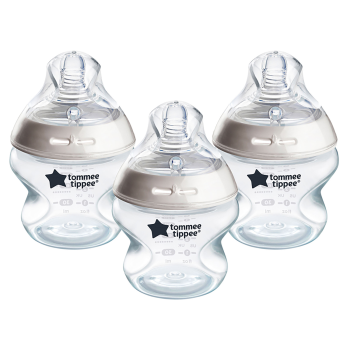 Image showing the Closer to Nature Pack of 3 Baby Bottles, 150ml product.