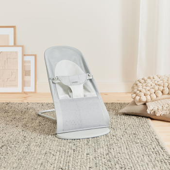 Image showing the Balance Soft Bouncer, Mesh, Silver/White product.