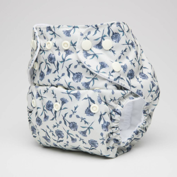 Image showing the Darling Buds Reusable Nappy, Blue product.