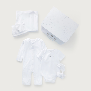 Image showing the Bringing Home Baby Gift Set, 0 - 3 Months, White product.