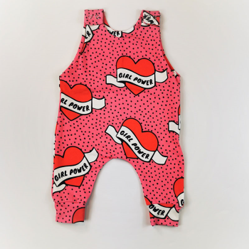 Image showing the Sleeveless Romper, 3 - 6 Months, Girl Power product.