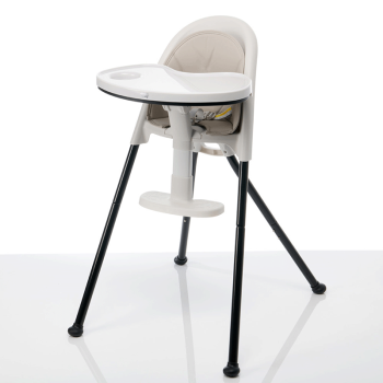 Image showing the NOURISH Highchair, Black/White product.