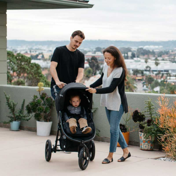 Image showing the Indie All Terrain Three Wheel Eco Pushchair with Recycled Materials, Dawn Grey product.